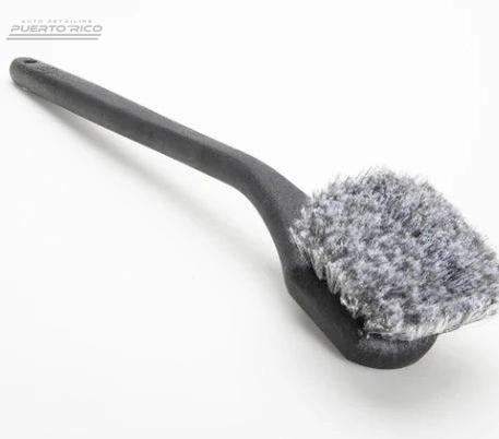 Soft Bristles Car Wheel Scrubbing Brush Long Curve Handle