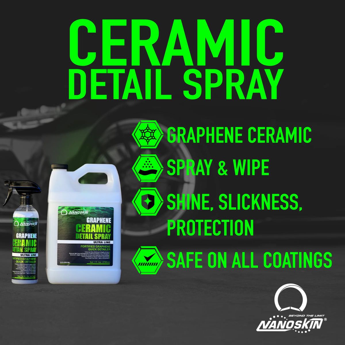 Graphene Ceramic Detail Spray-selladores-Nanoskin-16 oz.-CARPRO Puerto Rico